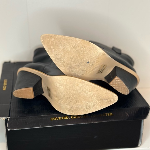 Lulus, size 7, black, mid calf, western boots. - Picture 4 of 4